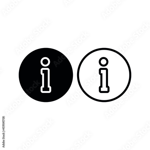 information icon - info symbol vector illustration on white background