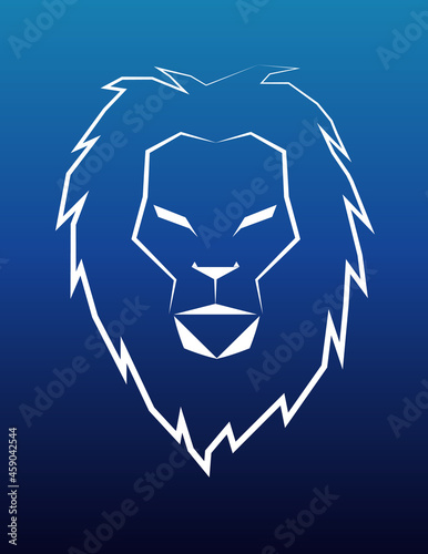 Fototapeta Naklejka Na Ścianę i Meble -  Simple Lion Graphic Logo (2550x3300 Dimension JPEG Format)
