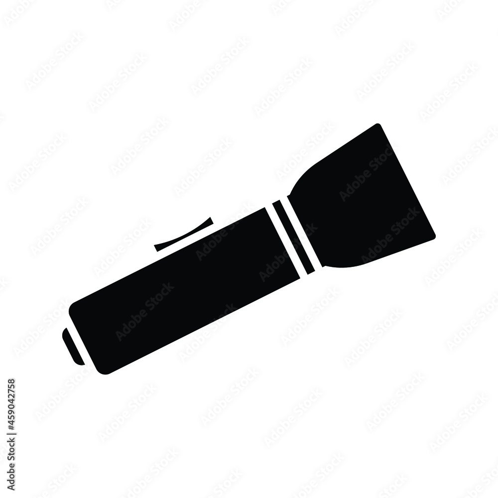 Guard flashlight icon on a white background use for web and mobile Guard flashlight icon on a white background use for web and mobile