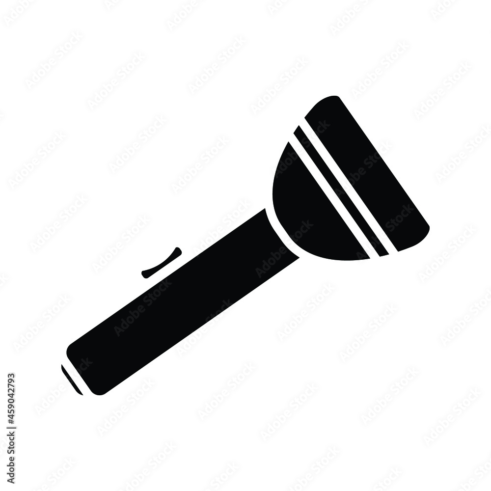 Guard flashlight icon on a white background use for web and mobile Guard flashlight icon on a white background use for web and mobile