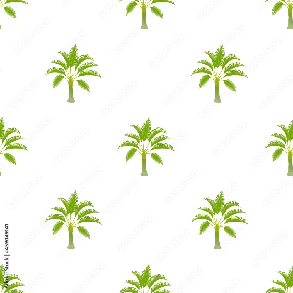 Spreading palm pattern seamless background texture repeat wallpaper geometric vector