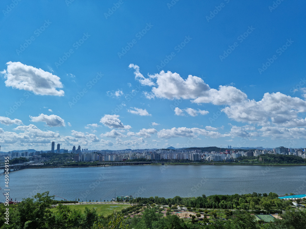 
This is a view of the Han River.