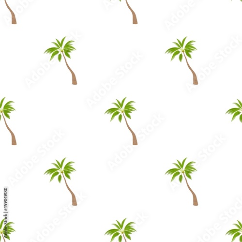 Sloped palm tree pattern seamless background texture repeat wallpaper geometric vector