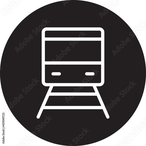 train glyph icon