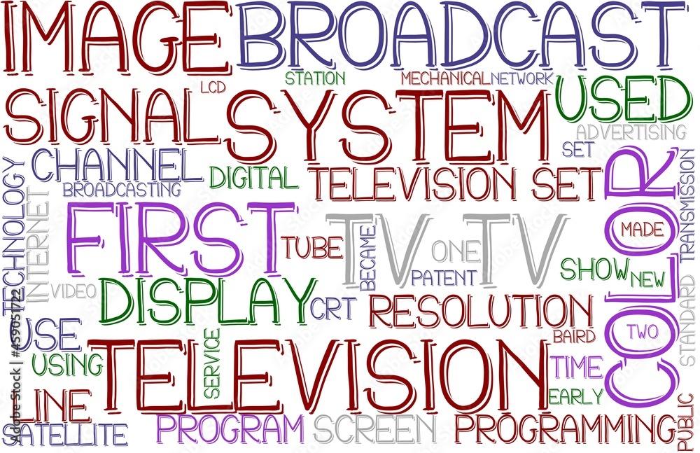 Tv Wordcloud Banner, Wallpaper, Background, Book Cover, Wordart