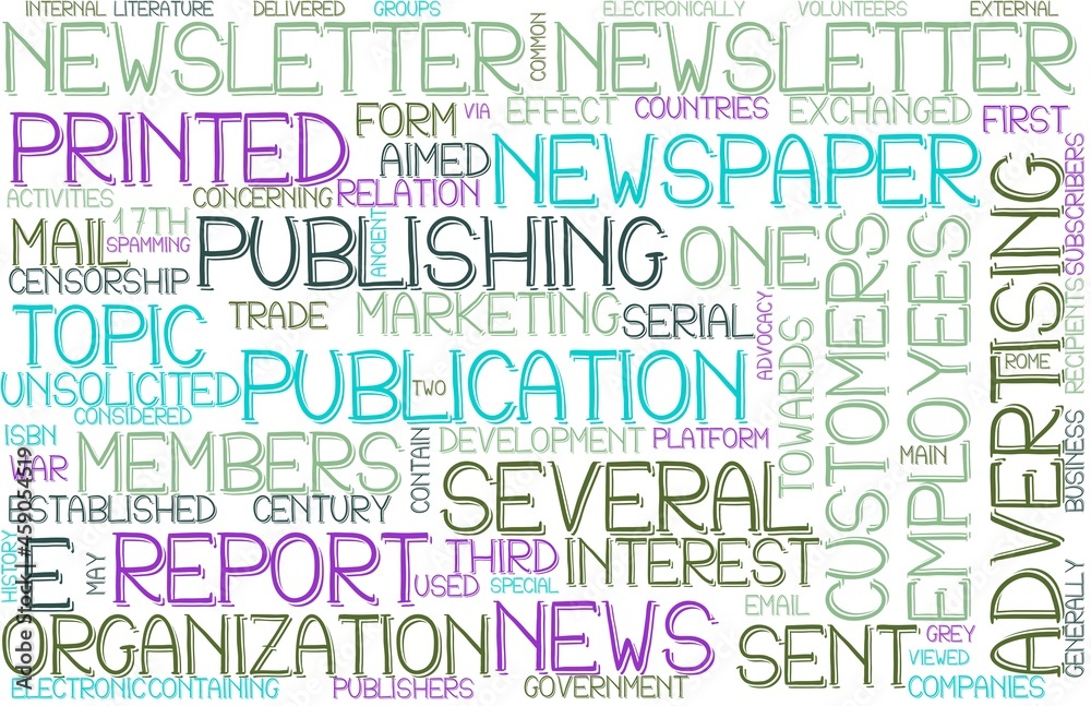 Newsletter Wordcloud Banner, Wallpaper, Background, Book Cover, Wordart Newsletter Wordcloud Banner, Wallpaper, Background, Book Cover, Wordart
