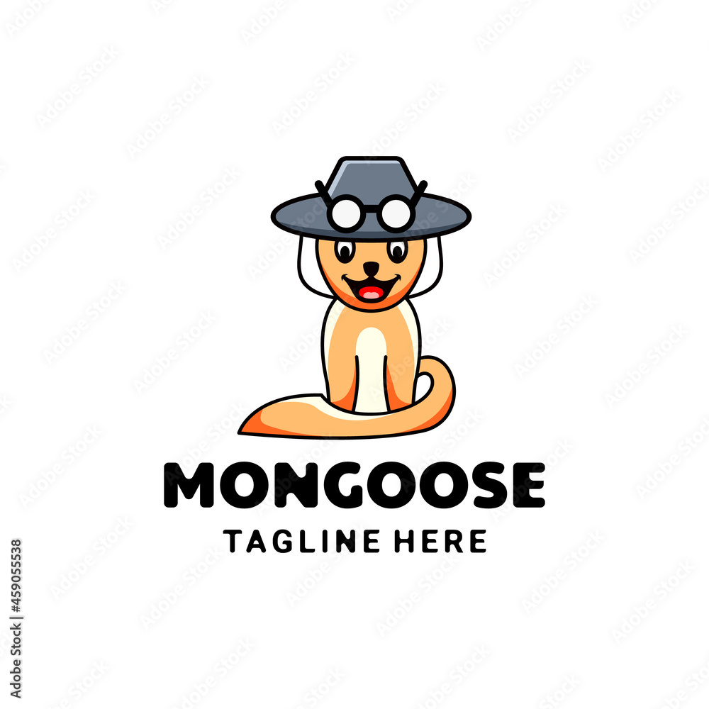 Simple Mascot Cartoon Logo Design a Mongoose Simple Mascot Cartoon Logo Design a Mongoose