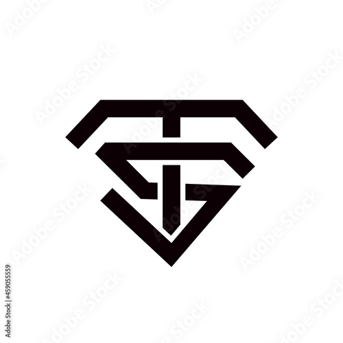 Free Download Initial letter TS with style monogram in color background white - GFXLoad