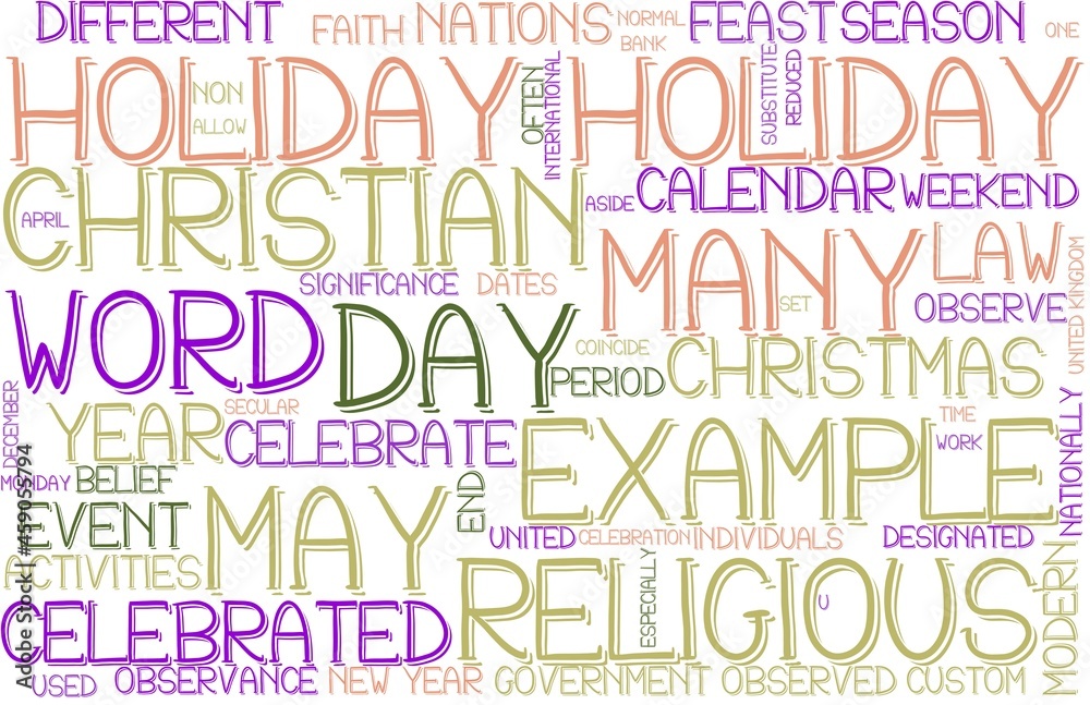 Holiday Wordcloud Banner, Wallpaper, Background, Book Cover, Wordart Holiday Wordcloud Banner, Wallpaper, Background, Book Cover, Wordart