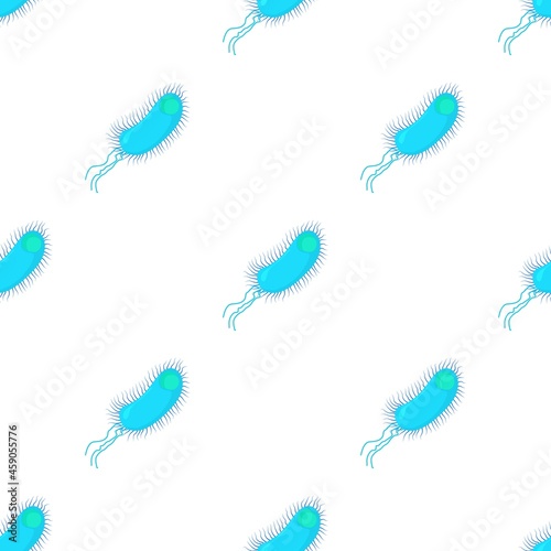 Long bacterium centipede pattern seamless background texture repeat wallpaper geometric vector