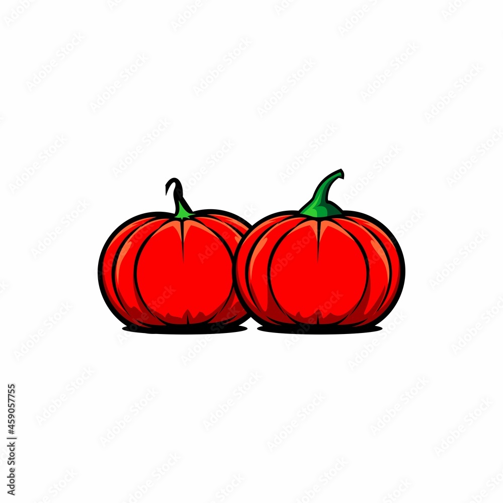 vektor ilustrasi monster labu , halloween day vektor ilustrasi monster labu , halloween day