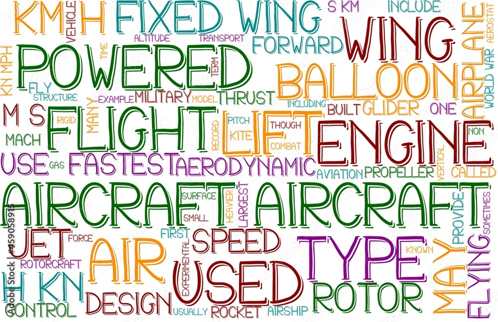 Aircraft Wordcloud Tshirt Banner, Wallpaper, Background, Book Cover, Wordart Aircraft Wordcloud Tshirt Banner, Wallpaper, Background, Book Cover, Wordart
