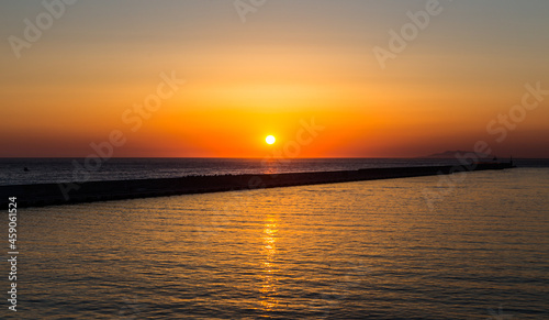 Tramonto sul mare