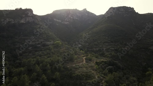 Frontal Mountain range in spain photo