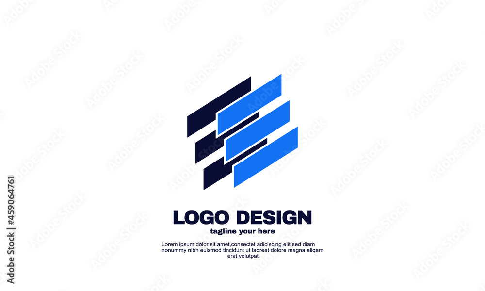 abstract business company inspiration colorful logo design corporate brand identity template