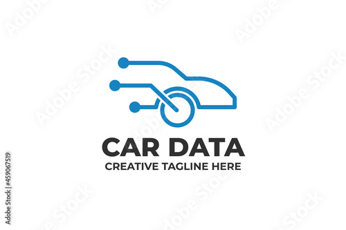 Car Cable Network Data Technology Logo