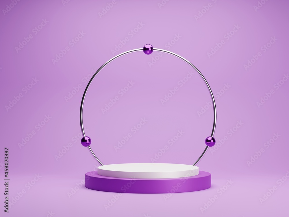 Purple podium platform