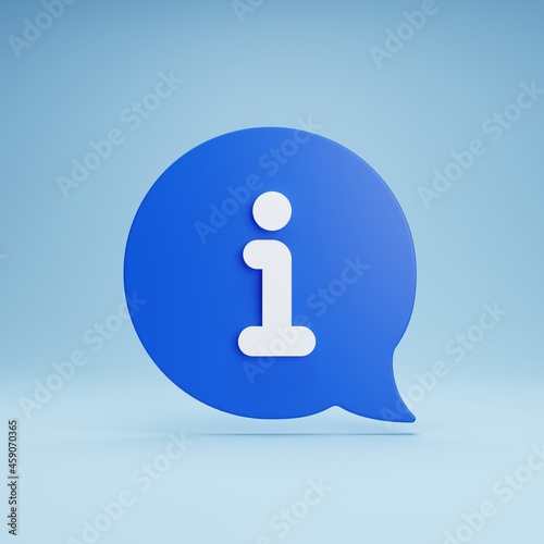 Information blue button
