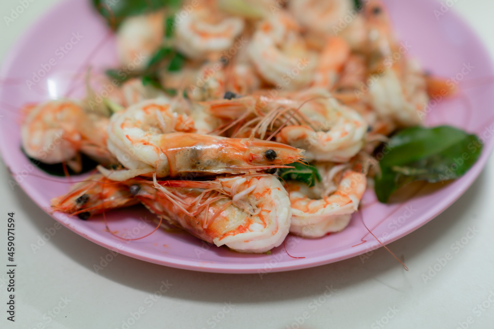 shrimp on a plate shrimp on a plate