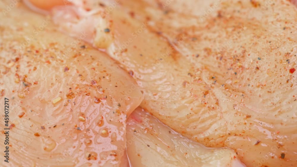 Chicken fillet sprinkled with spices Chicken fillet sprinkled with spices