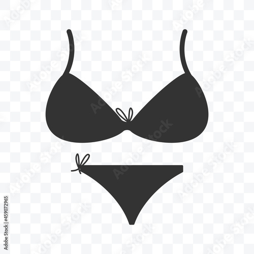 Woman bra and underwear icon vector illustration.