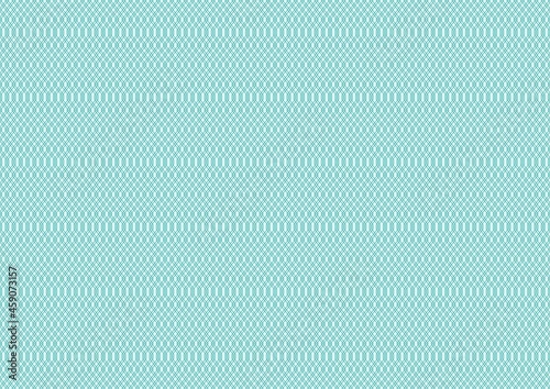 Vector graphic of cross geometrical pattern in blue color. Watermark banknote pattern. Texture for certificate, banknote, money design, currency, note, check, ticket, diplomas, gift voucher etc.