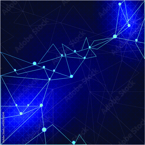 Technology abstract concept. Blue background
