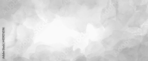 Vector watercolor texture. Hand drawn grey abstract vector illustration for background, cover, interior decor and other users. Grey clouds. Smoke. Monochrome template for design. Empty blank.