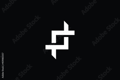 SP logo letter design on luxury background. PS logo monogram initials letter concept. SP icon logo design. PS elegant and Professional letter icon design on black background. S P PS SP