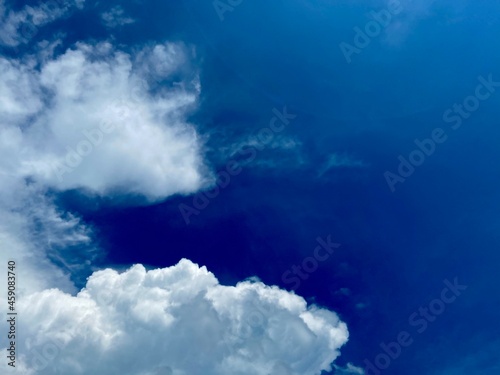 beautiful blue sky with clouds