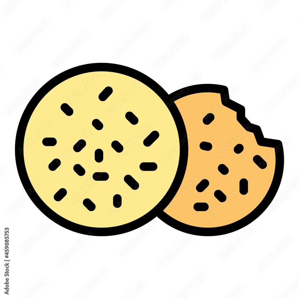 Tasty falafel icon. Outline tasty falafel vector icon color flat isolated Tasty falafel icon. Outline tasty falafel vector icon color flat isolated