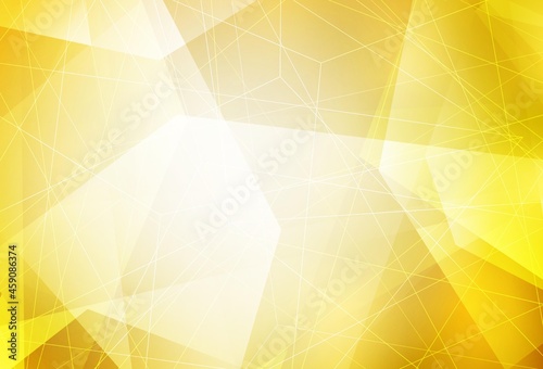 Light Yellow vector pattern with polygonal style.