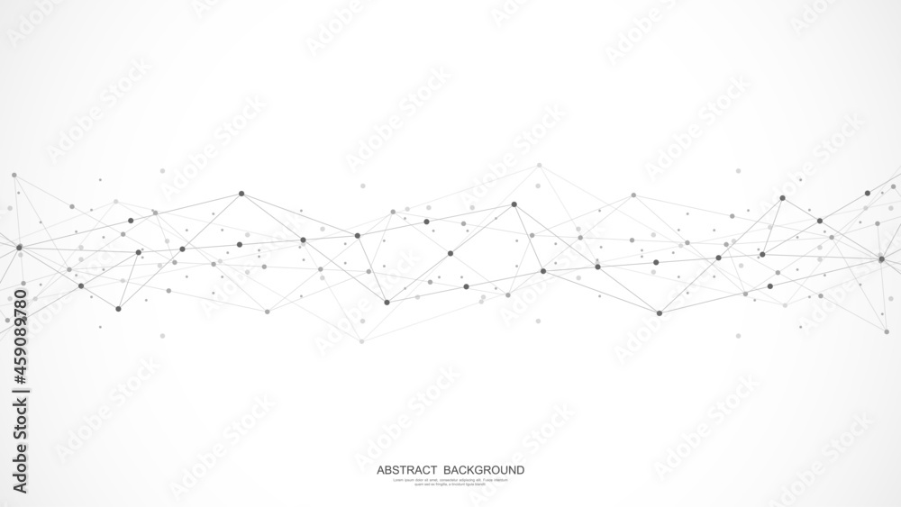 Fototapeta premium Connecting the dots and lines