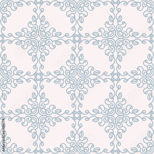 Cute hand drawn floral seamless pattern background