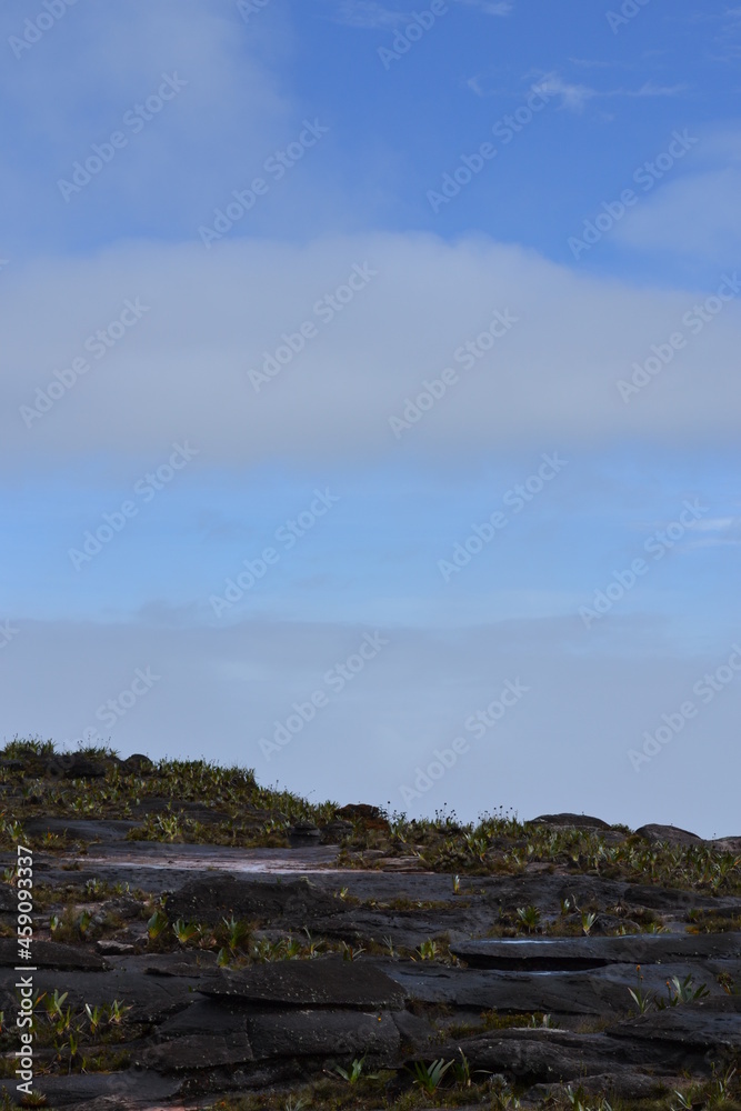 a scene from the top of Mount Roraima