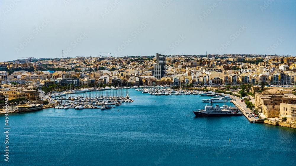 The Manoel Island Yacht Marina alongside Manoel Island in Gzira, Malta.