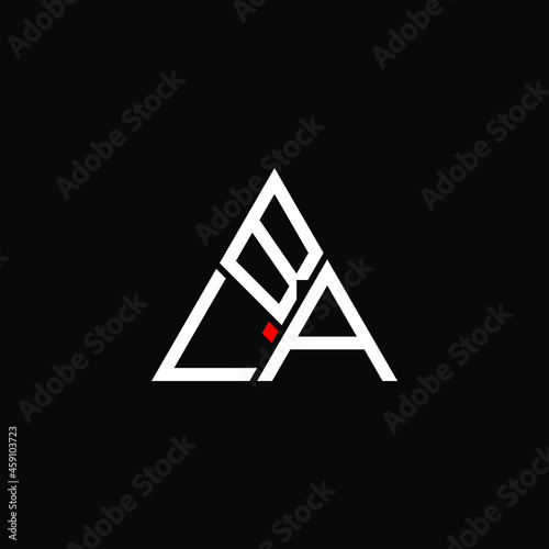 BLA letter logo creative design. BLA unique design
