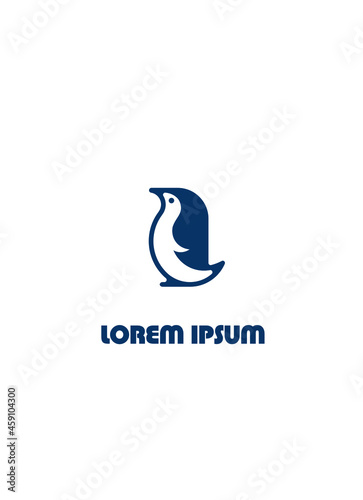 Penguin logo on a white background