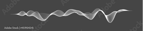 Radio waves vector. Radio frequency identification. Wireless communication. Sound waves abstract vector illustration