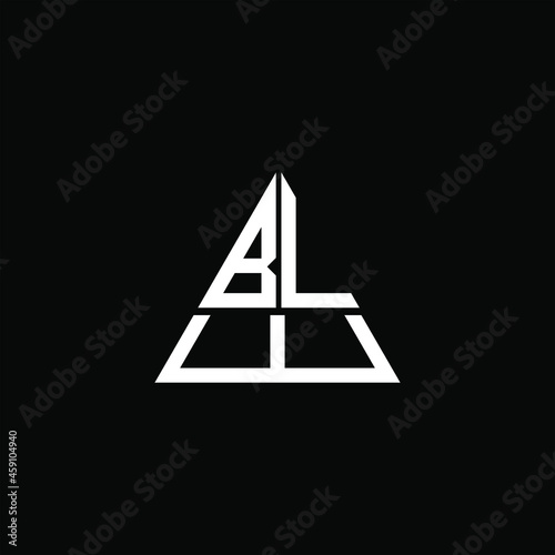 BLW letter logo creative design. BLW unique design
