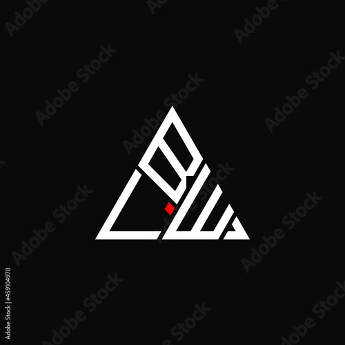 BLW letter logo creative design. BLW unique design
