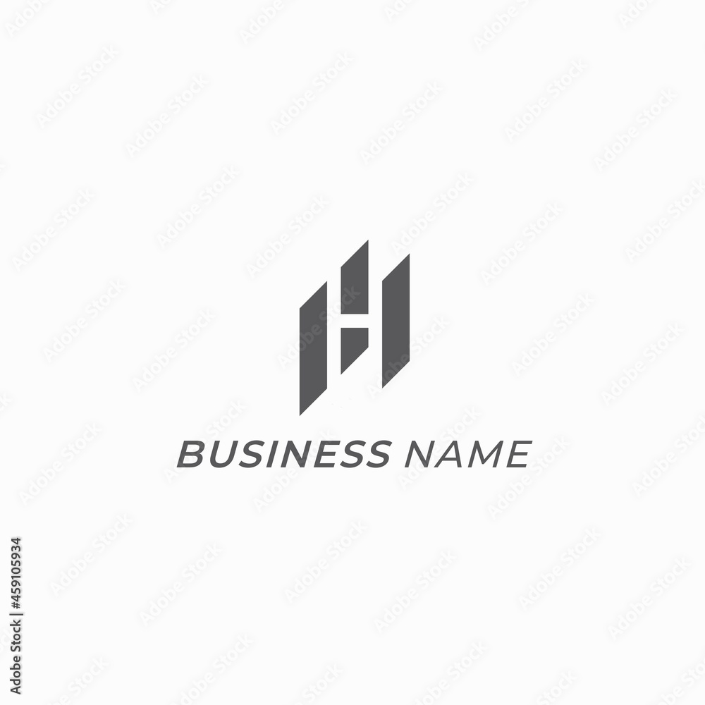 logo vektor rectangle letter h logo vektor rectangle letter h