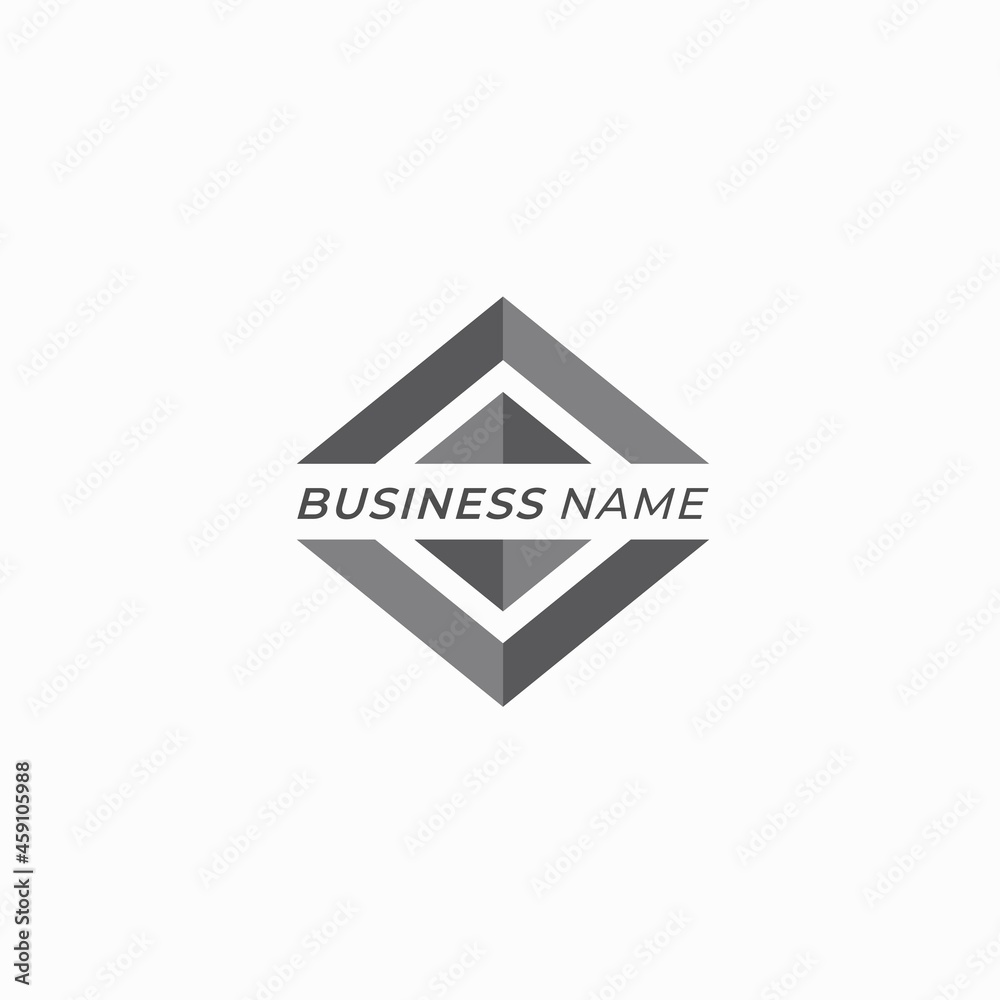 logo symbol triangle and square