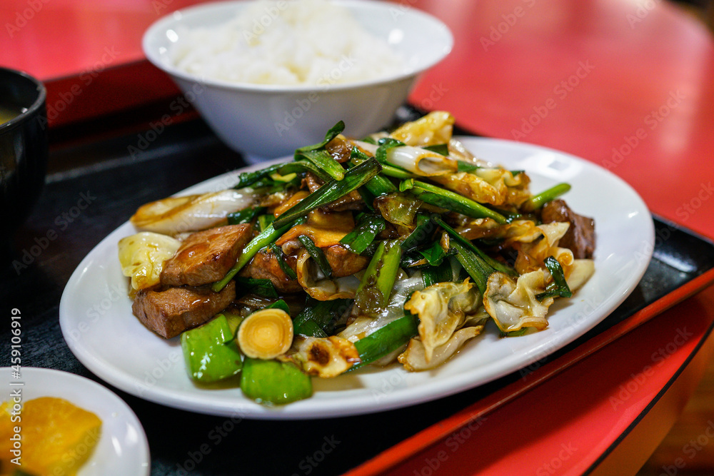 ニラレバ炒め定食 ニラレバ炒め定食