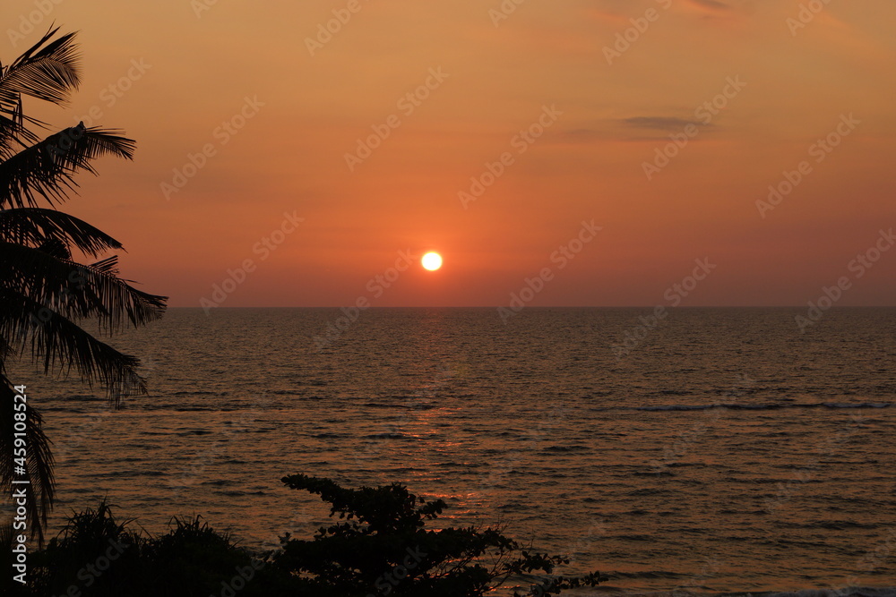 スリランカ・ニゴンボの夕焼け空