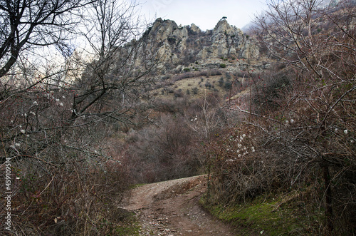 Morning view of the Crimean mountains