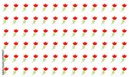 きれいな赤い花のパターン 1