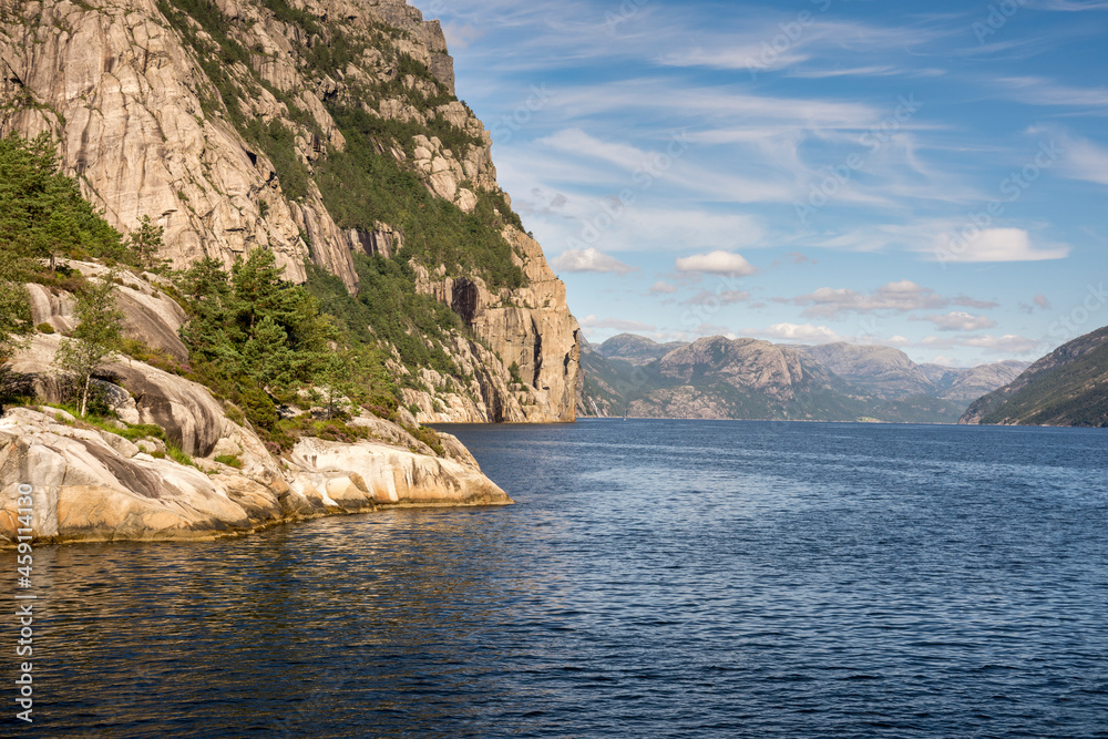 cruise on the Lysefjord fjord in Norway