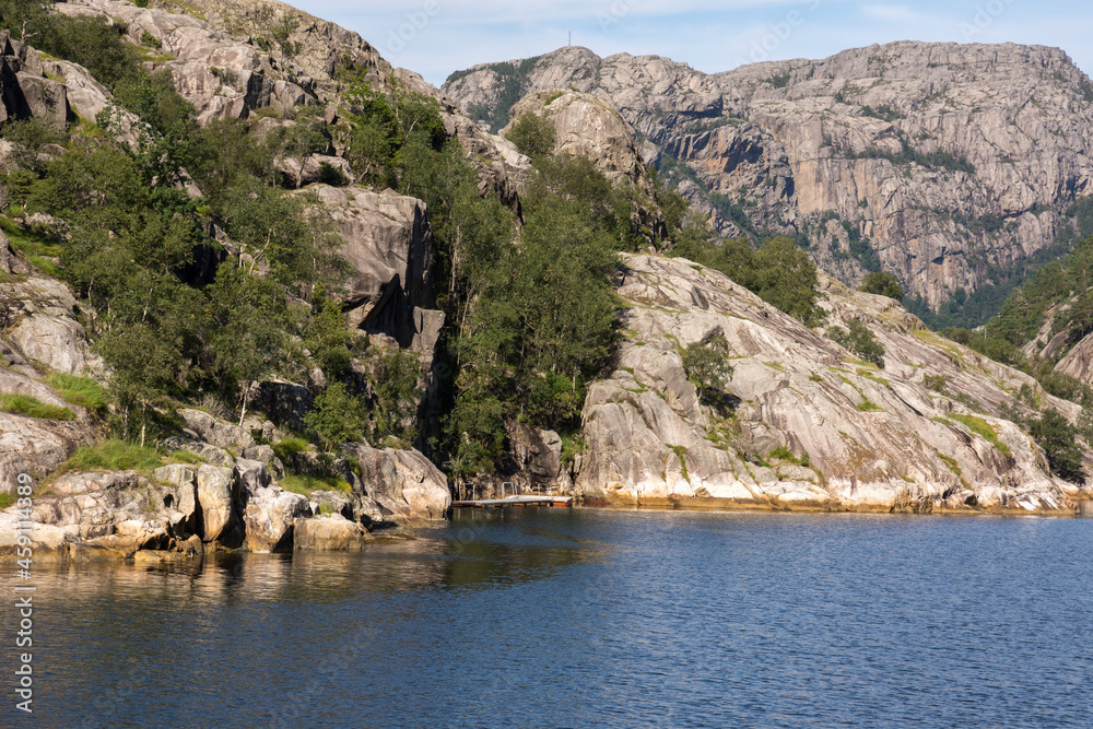 cruise on the Lysefjord fjord in Norway