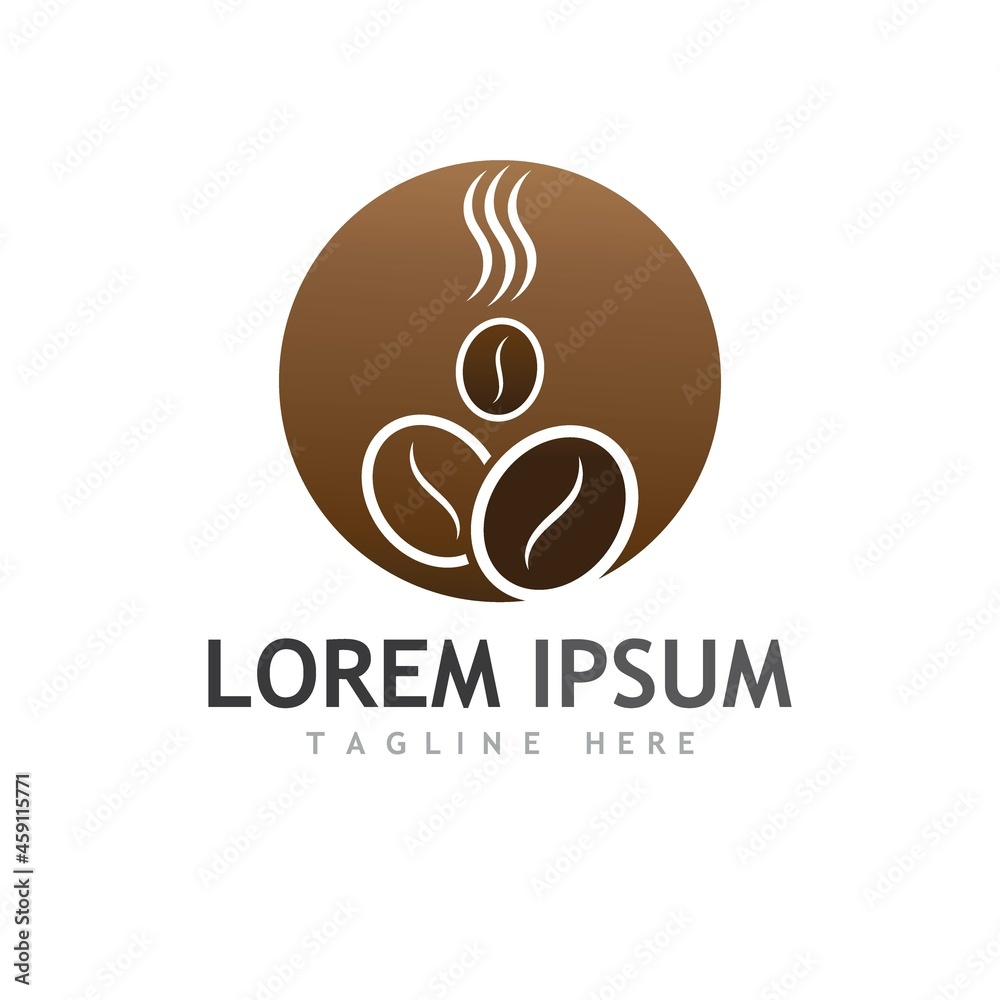 coffee bean icon vector